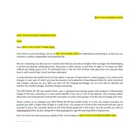 Reminder Letter Glaucoma