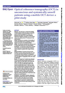 Optical coherence tomography (OCT) in unconscious and systemically unwell patients using a mobile OCT device: a pilot study